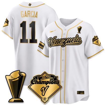 Venezuela Baseball 2026 World Baseball Classic Champions Limited Jersey - All Stitched