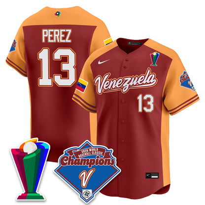 Venezuela Baseball 2026 World Baseball Classic Champions Limited Jersey - All Stitched