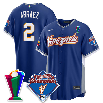 Venezuela Baseball 2026 World Baseball Classic Champions Limited Jersey - All Stitched