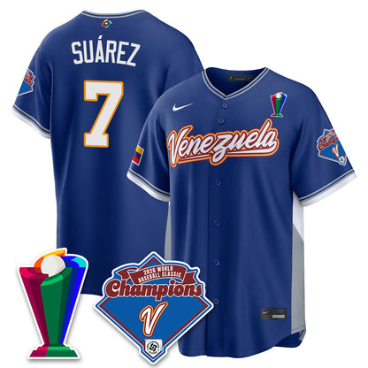 Venezuela Baseball 2026 World Baseball Classic Champions Limited Jersey - All Stitched
