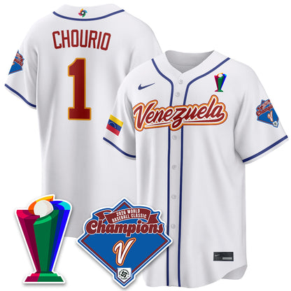 Venezuela Baseball 2026 World Baseball Classic Champions Limited Jersey - All Stitched