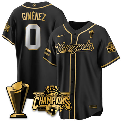 Venezuela Baseball 2026 World Baseball Classic Champions Limited Jersey V2 - All Stitched