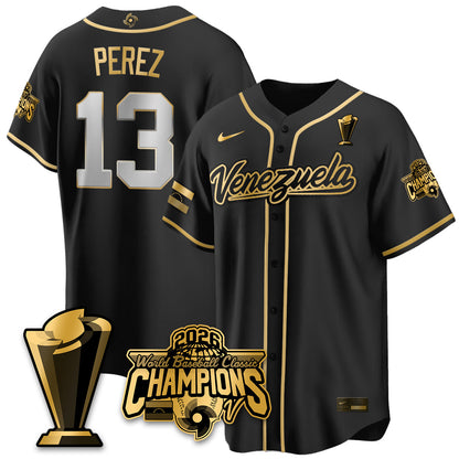 Venezuela Baseball 2026 World Baseball Classic Champions Limited Jersey V2 - All Stitched