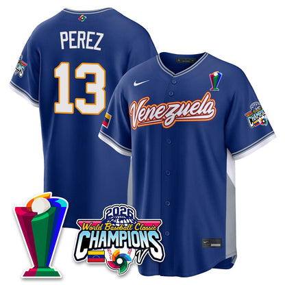 Venezuela Baseball 2026 World Baseball Classic Champions Limited Jersey V2 - All Stitched