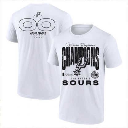 SAS 2026 NBA Western Conference Champions Custom Printed T-Shirt