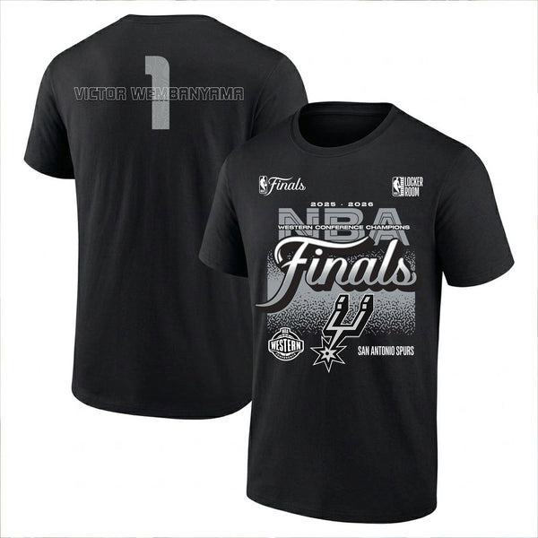SAS 2026 NBA Western Conference Champions Printed T-Shirt V3