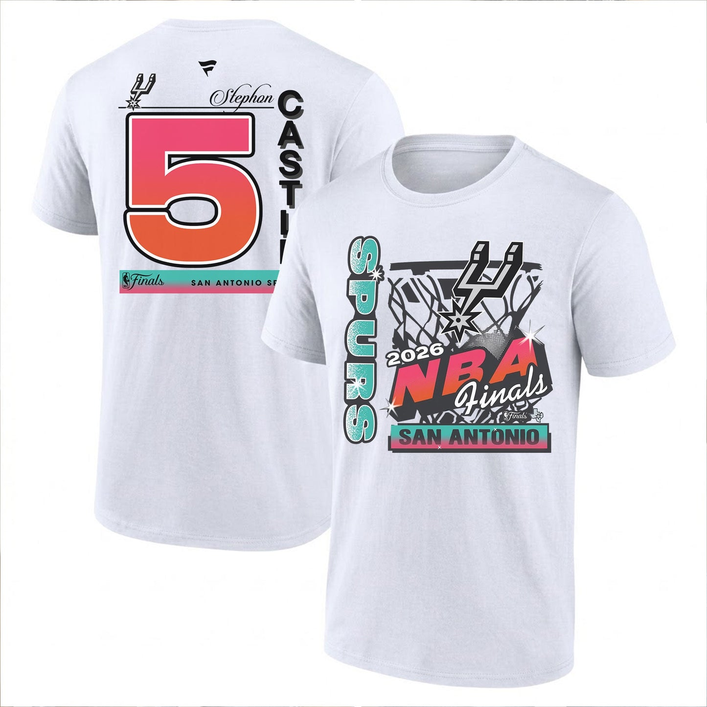 SAS 2026 NBA Western Conference Champions Printed T-Shirt V2