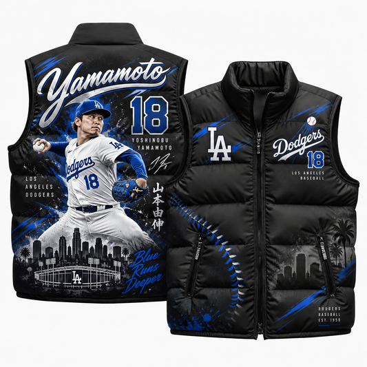 LAD #18 Yamamoto Puffer Vest - Printed V3