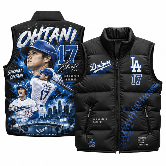 LAD #17 Shohei Puffer Vest - Printed V3
