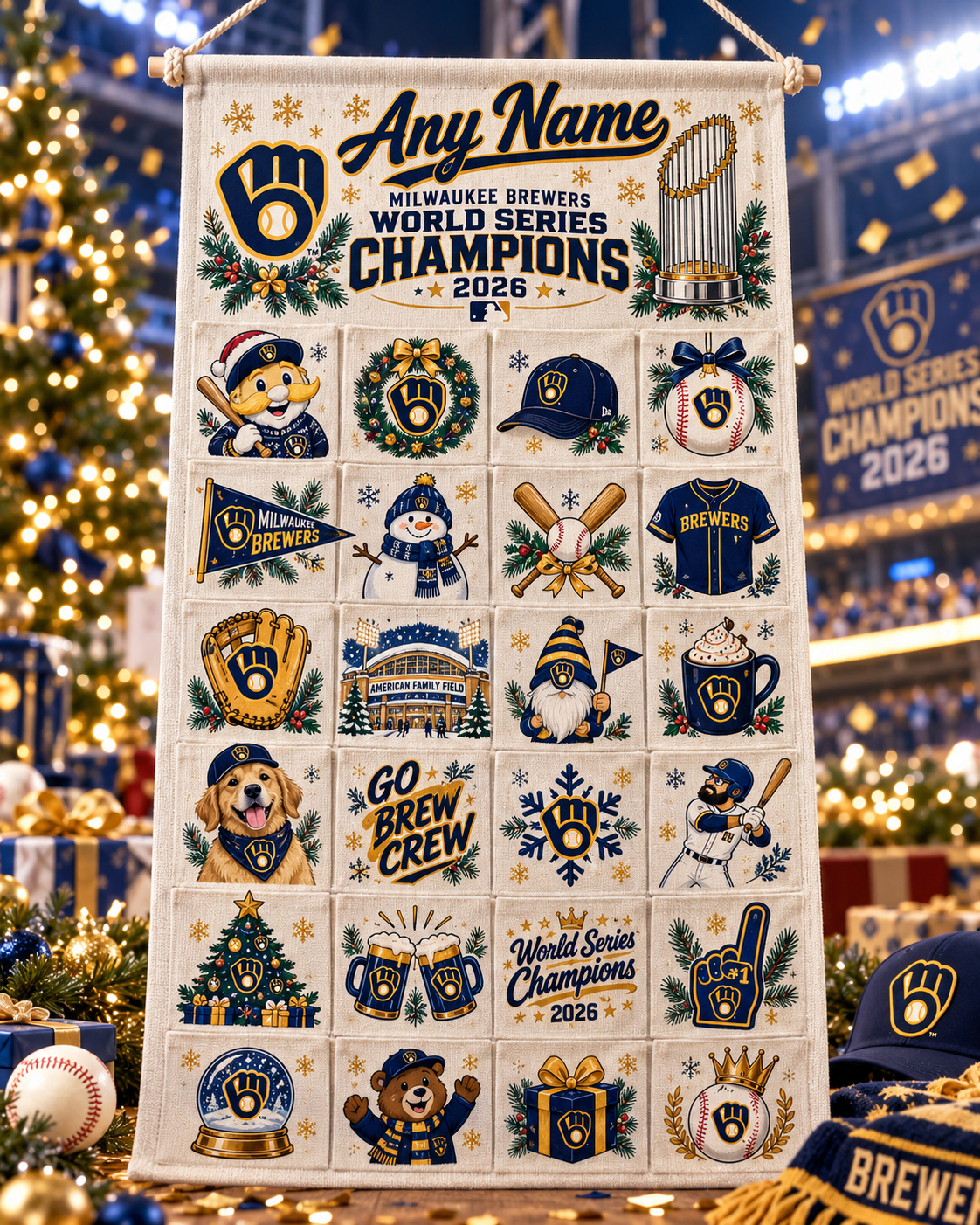 MIL 2026 WS Champions Custom Wall Advent Calendar - Printed V5