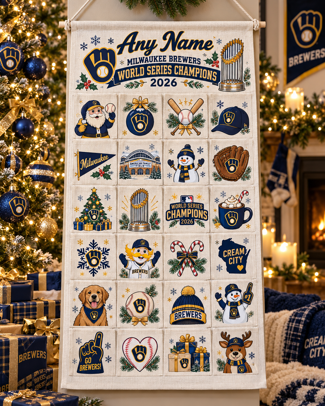 MIL 2026 WS Champions Custom Wall Advent Calendar - Printed V6