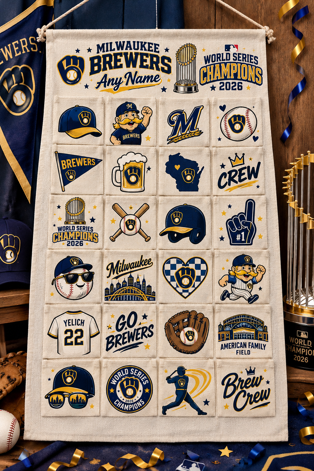 MIL 2026 WS Champions Custom Wall Advent Calendar - Printed V3