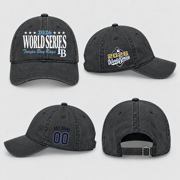 TBR American League Champions Personalized Wash Hat - Printed V4