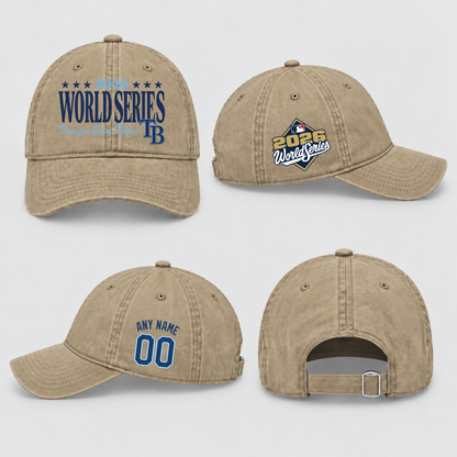 TBR American League Champions Personalized Wash Hat - Printed V4