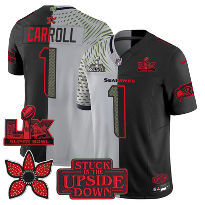 SEA 'Upside Down Edition' 2X Champs Patches Vapor Limited Jersey - Stitched