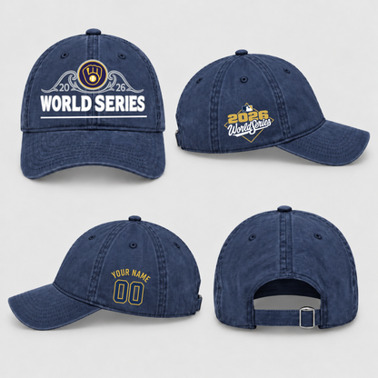 MIL National League Champions Personalized Wash Hat - Printed V1