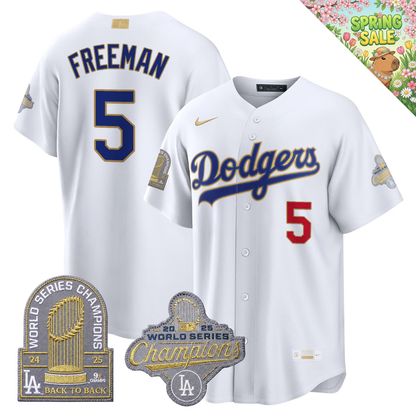 LAD "Gold Collection" Premier Limited Jersey - 9X World Series Champions - All Stitched
