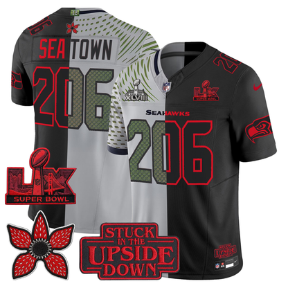 SEA 'Upside Down Edition' 2X Champs Patches Vapor Limited Jersey - Stitched