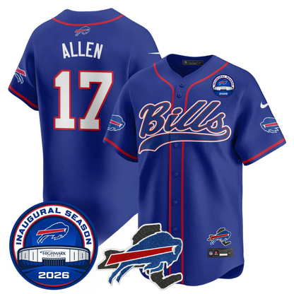 BUF 2025 Inaugural Season Patch Vapor Baseball Jersey - Stitched
