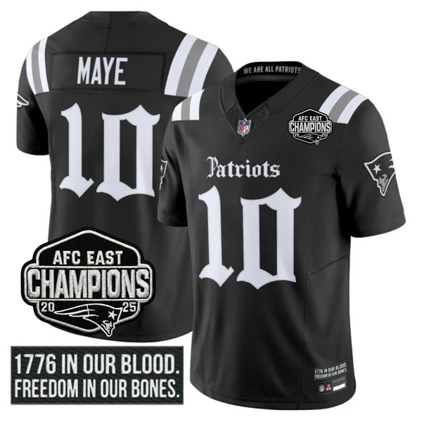 NE AFC East Champions Patch Vapor Limited Jersey - All Stitched n9