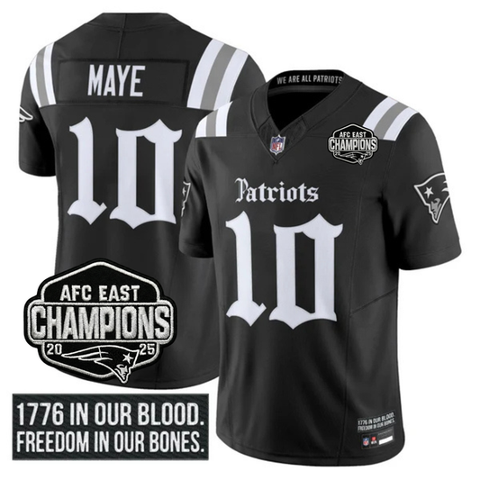 NE AFC East Champions Patch Vapor Limited Jersey - Stitched n3