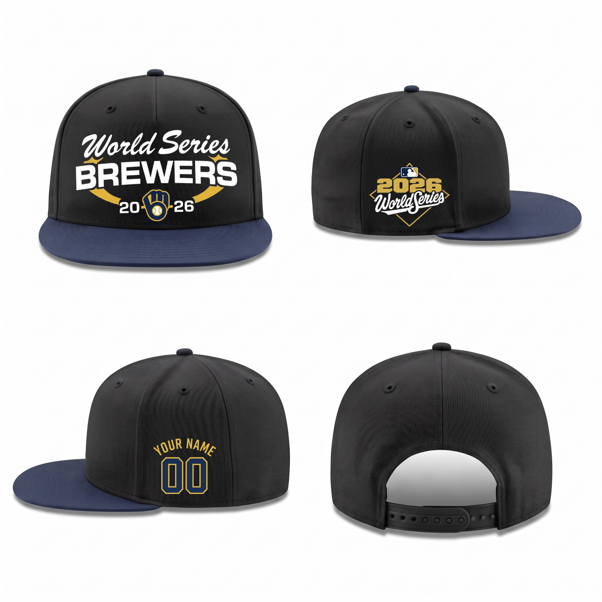 MIL World Series Personalized Snapback Cap - Printed
