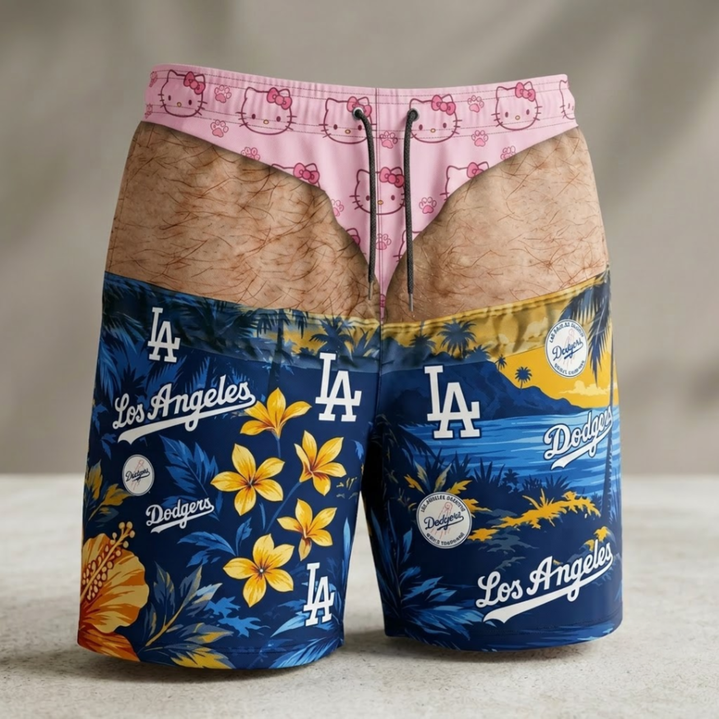 LAD Effect Body Funny Beach Short - Printed