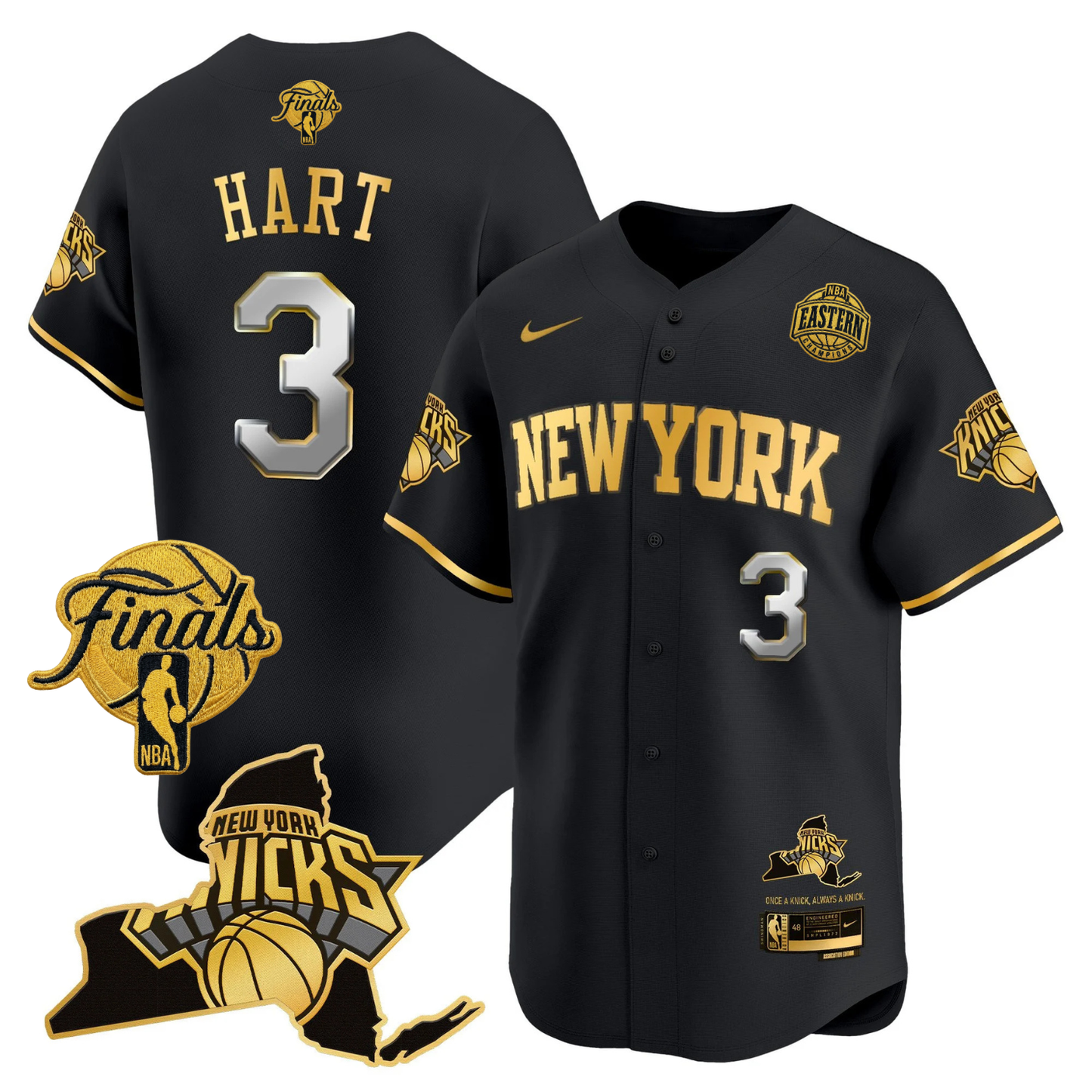 NYK 2026 Finals Vapor Baseball Jersey V2 - All Stitched