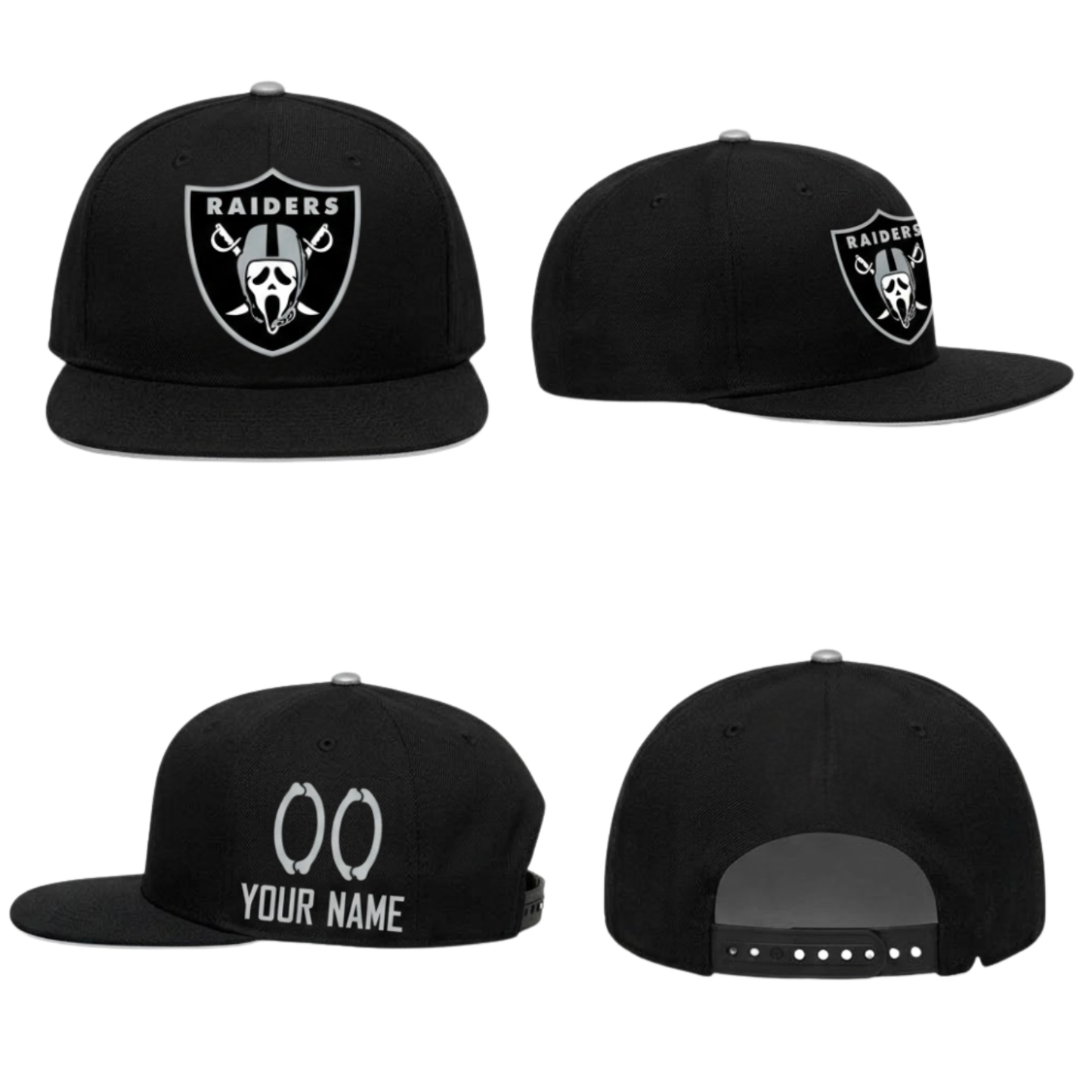 LVR x Ghost Face Custom Snapback Cap - Printed