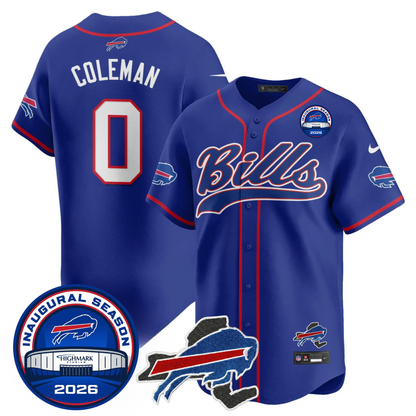 BUF 2025 Inaugural Season Patch Vapor Baseball Jersey - Stitched