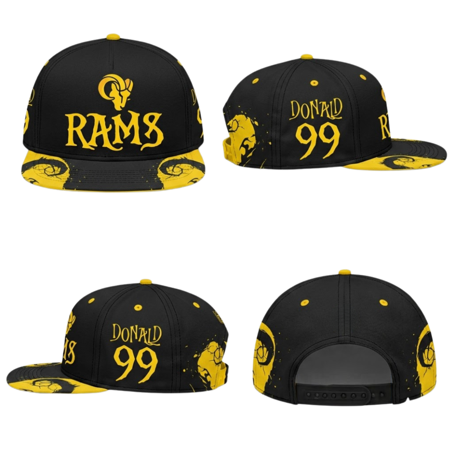 LAR x Nightmare Edition Custom Snapback Cap - Printed