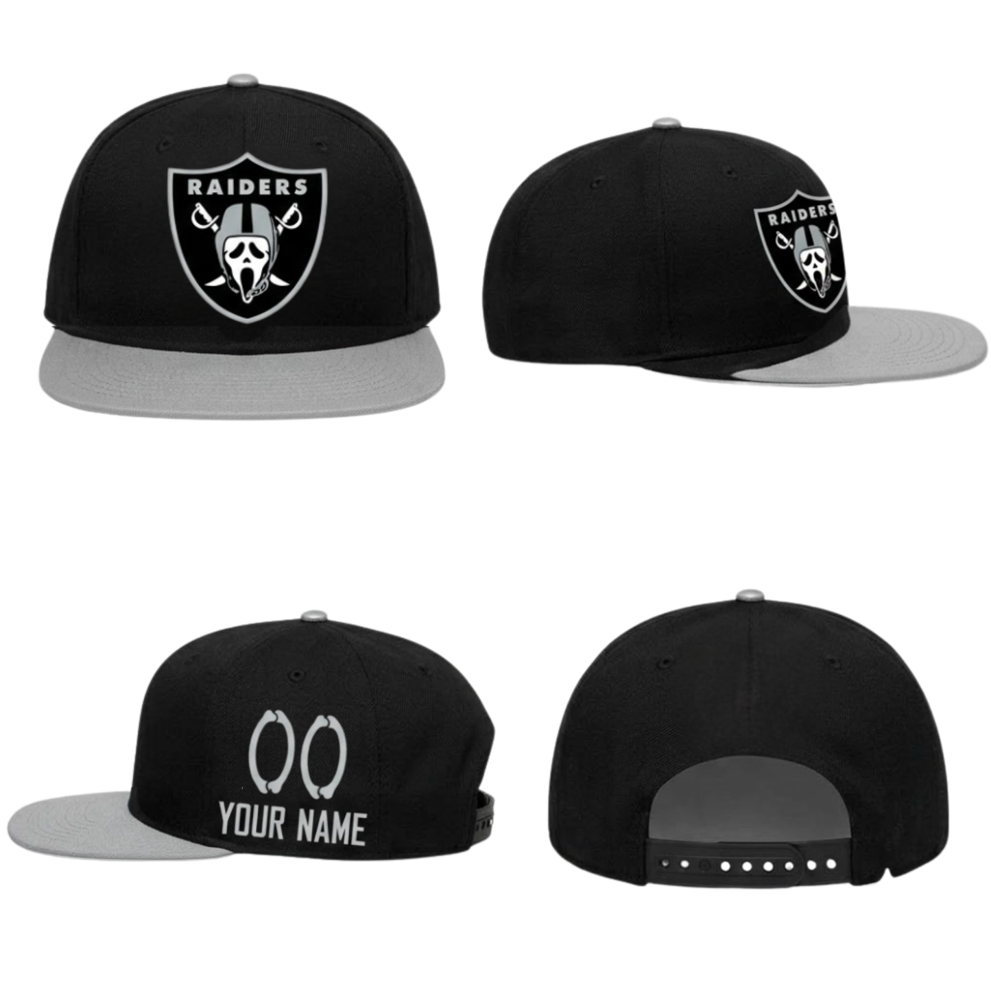 LVR x Ghost Face Custom Snapback Cap - Printed