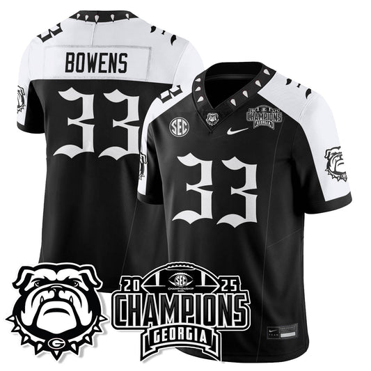 Georgia Bulldogs Gothic Vapor Limited Jersey - SEC Football Champions - All Stitched