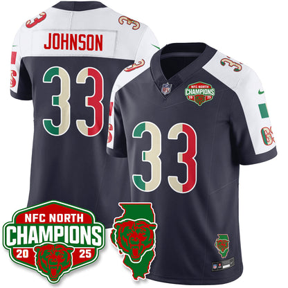 CHI Mexico NFC North Division Champions Vapor Limited Jersey - All Stitched