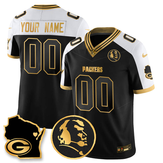GB 4-Time Champions Vapor Limited Custom Jersey - John Madden Patch - Stitched