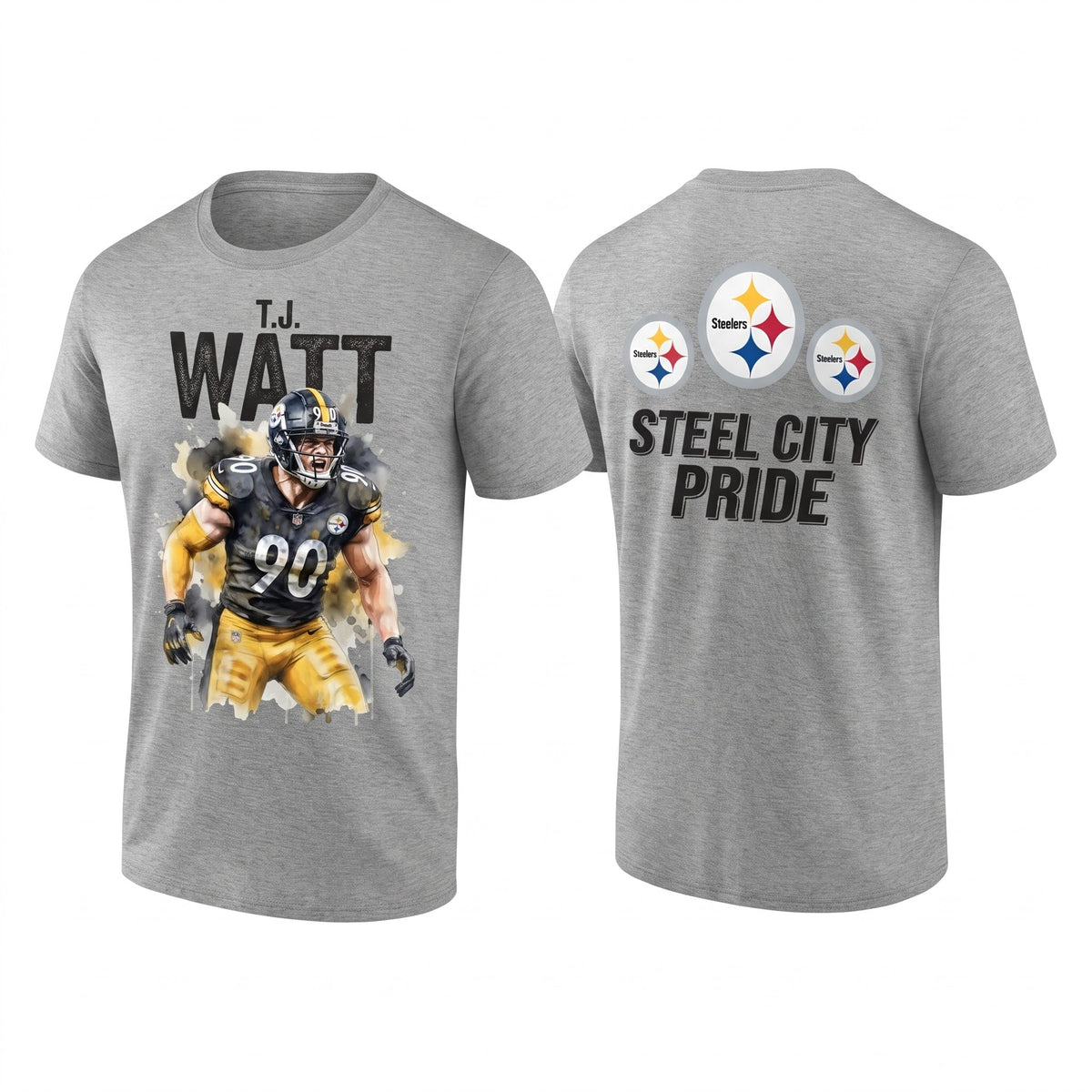 PIT TJ. Watt #90 Two Sides T-Shirt - Printed V4