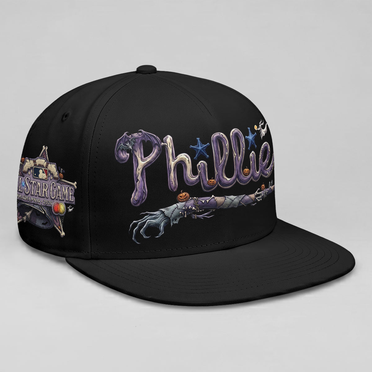 Philadelphia Phillies Nightmare Snapback Cap - Printed