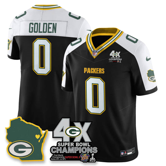 GB 4-Time Champions Patch Vapor Limited Jersey - Stitched