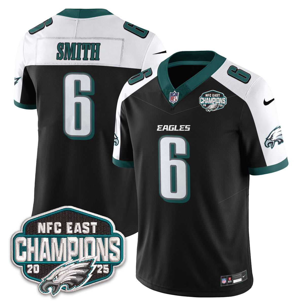 PHI NFC East Champions Vapor Limited Jersey - All Stitched