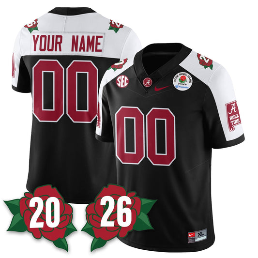 Custom BAMA Rose Bowl Vapor Limited Football Jersey - Stitched