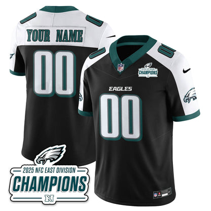 PHI NFC East Champions Vapor Limited Custom Jersey - All Stitched