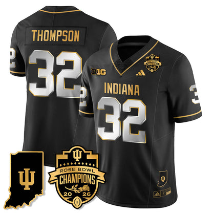 Indiana H Vapor Limited Football Gold Jersey - Rose Bowl Champions - All Stitched