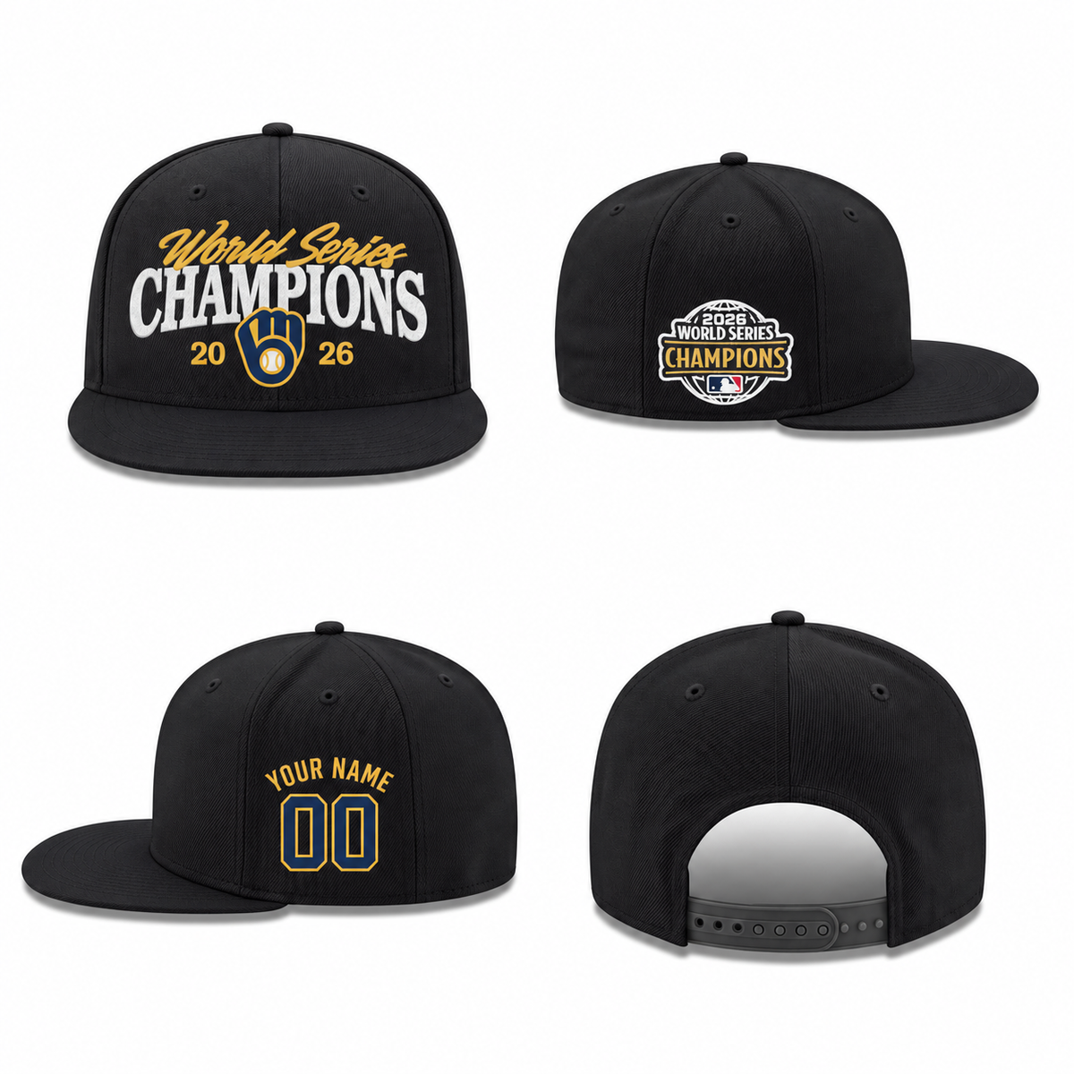 MIL 2026 World Series Champions Personalized Snapback Cap - Printed V6