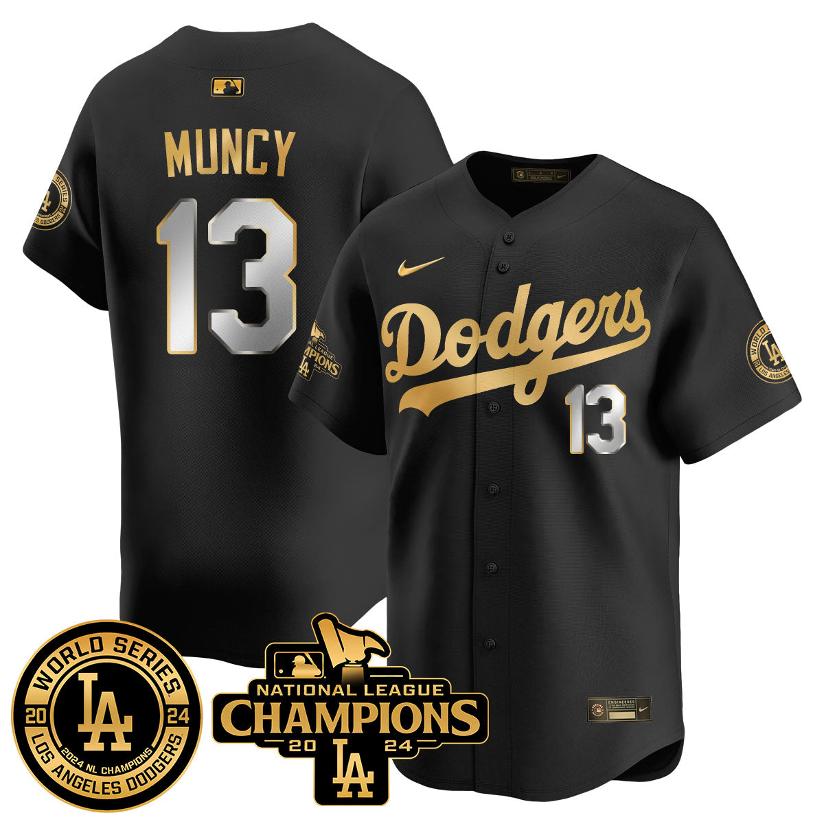 LAD World Series NL Champions Jersey - All Stitched