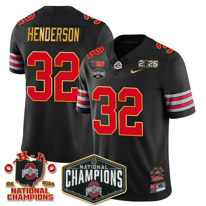 OSU 'Heritage Stripe' 2025 CFP Patch - National Champions Jersey N8 - All Stitched
