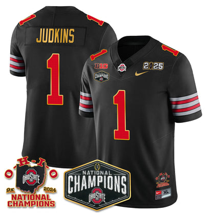 OSU 'Heritage Stripe' 2025 CFP Patch - National Champions Jersey N8 - All Stitched