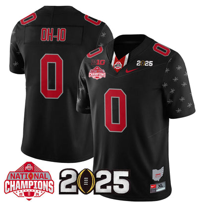 OSU 'Heritage Stripe' 2025 CFP Patch - National Champions Jersey N19 - All Stitched