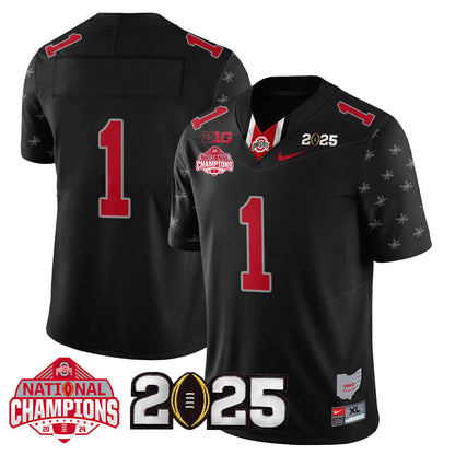 OSU 'Heritage Stripe' 2025 CFP Patch - National Champions Jersey N19 - All Stitched