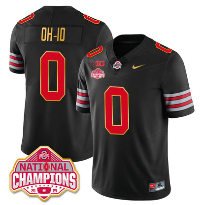 OSU 'Heritage Stripe' 2025 CFP Patch - National Champions Jersey N19 - All Stitched