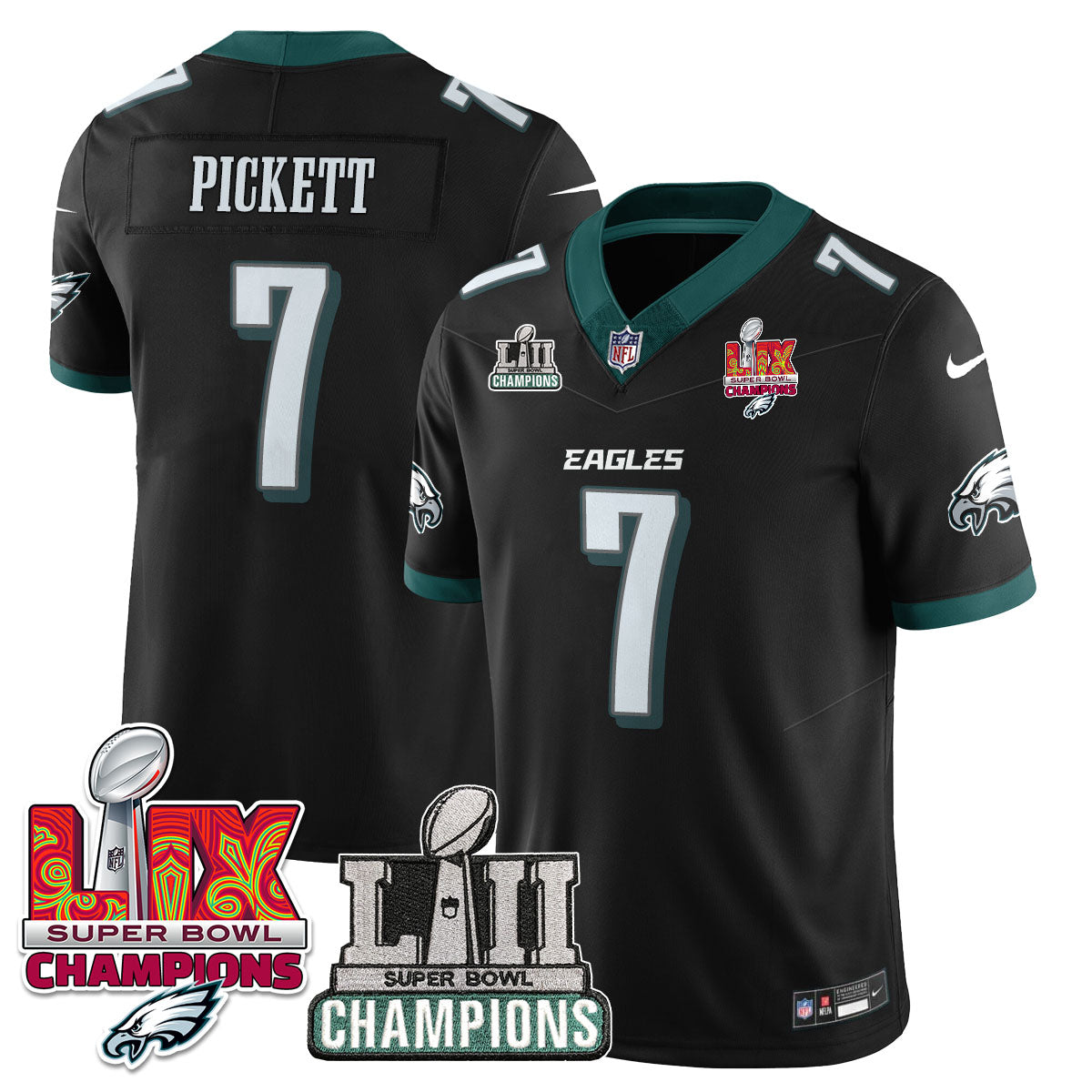 PHI LII-LIX Super Bowl Champions Vapor Limited Jersey - All Stitched